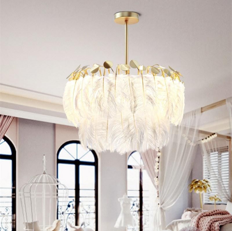 Nordic White Pendant Light Bedroom Modern Minimalist Light Luxury Style Personality Living Room Pendant Lamp (WH-AP-198)