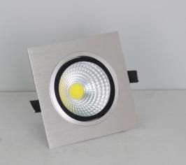 COB Ceiling Lamp 1*3W Brushed Silver Square Singlehead\Dualhead\Triplehead (black knife-type radiator) 3000k \6500k