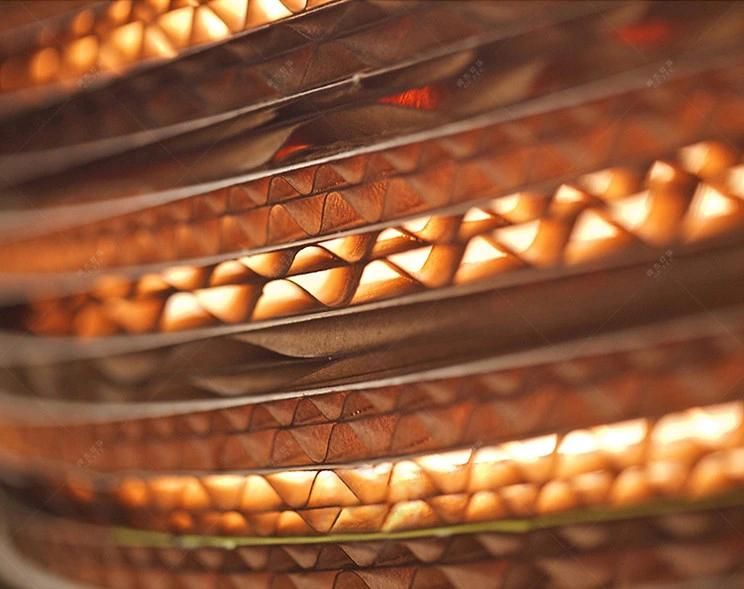 Vintage Style Corrugated Paper Hanging Pendant Lights for Decoration
