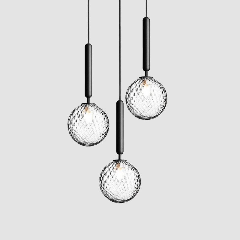 Nordic Glass pendant Light Designer Dining Room Carina Modern Sleek Clean Looking Pendant Light (WH-AP-297)
