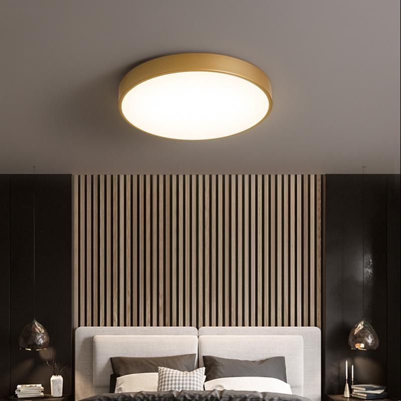 All Copper LED Ceiling Lamp Nordic Bedroom Lamp Modern Balcony Lamp