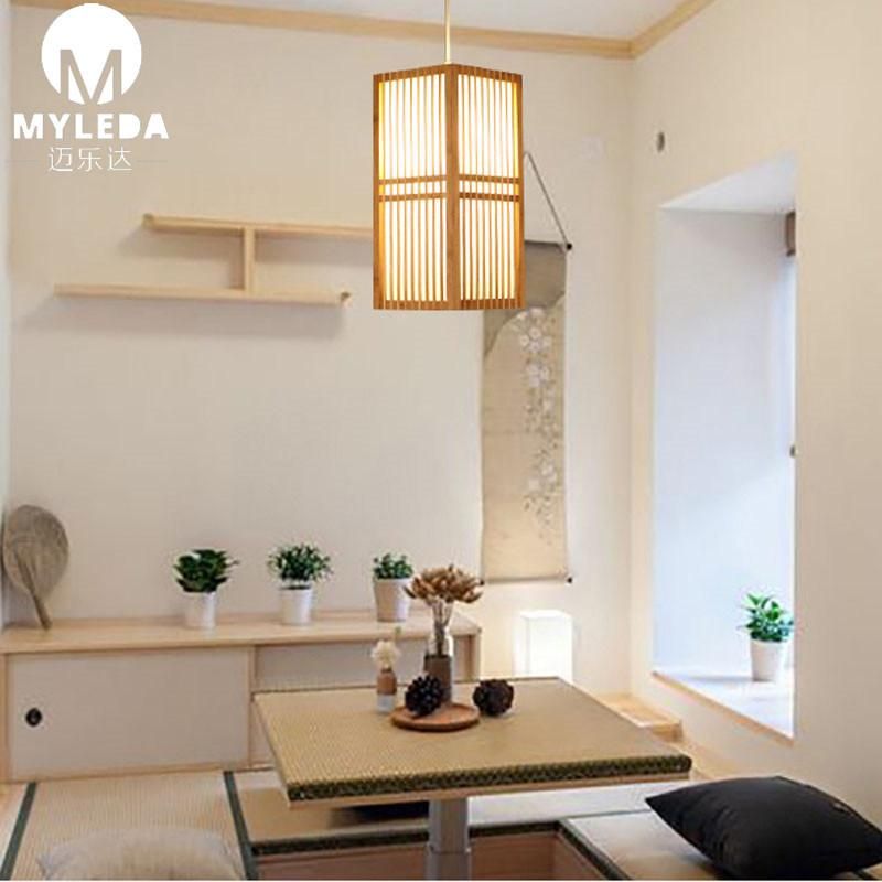 Restaruant Chinese Design Rattan Bamboo Pendant Light