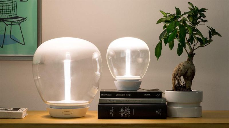 2022 Modern Clear Glass LED Table Lamp Art Bar Desk Lamp Living Room Home Decor Bedside Table Light Portable
