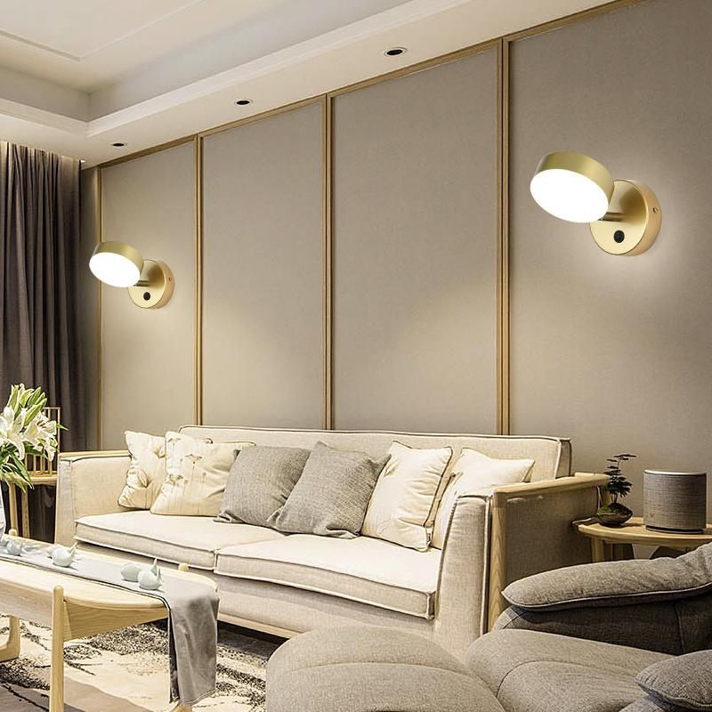 Wall Lamp Ins Wind Bedroom Bedside Living Room Study LED Lamps