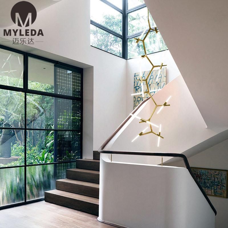 Villa Project Decoration Stainless Steel Ceiling LED Chandelier Light