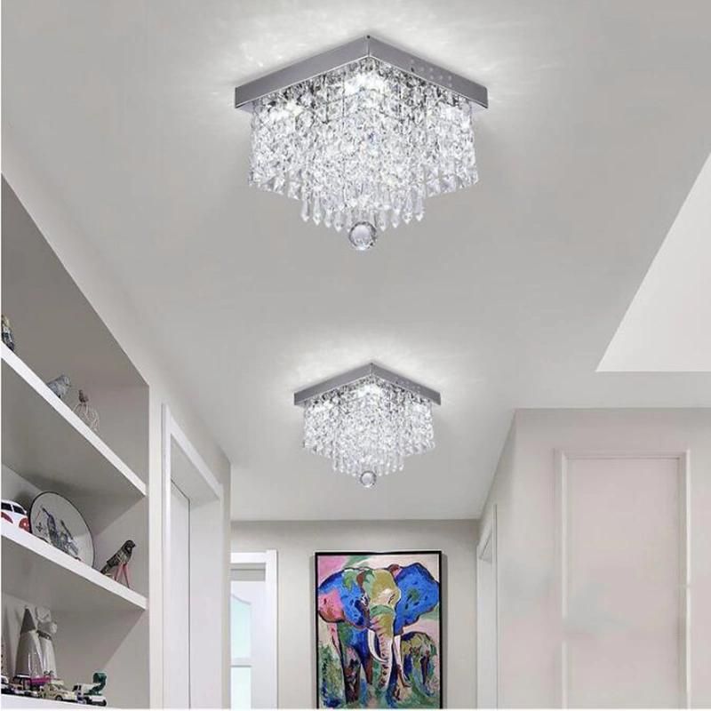 Crystal LED Ceiling Square Lamp for Corridor Ladder Entrance Chandelier (WH-CA-93)