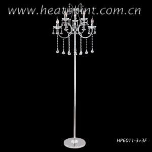 Modern Luxury Crystal Floor Lamp with Dimmer Switch