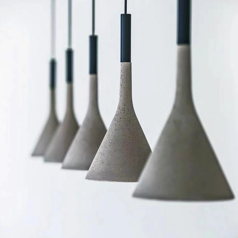 Nordic Industrial Pendant Lamp Restaurant Bar Living Room Design Concrete Pendant Lamp (WH-AP-269)