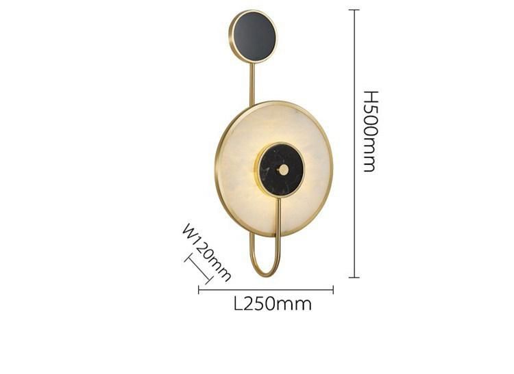 Living Room Decor Marble Wall Lamp 10W Creative Bed Side Wall Lamp (WH-OR-45)