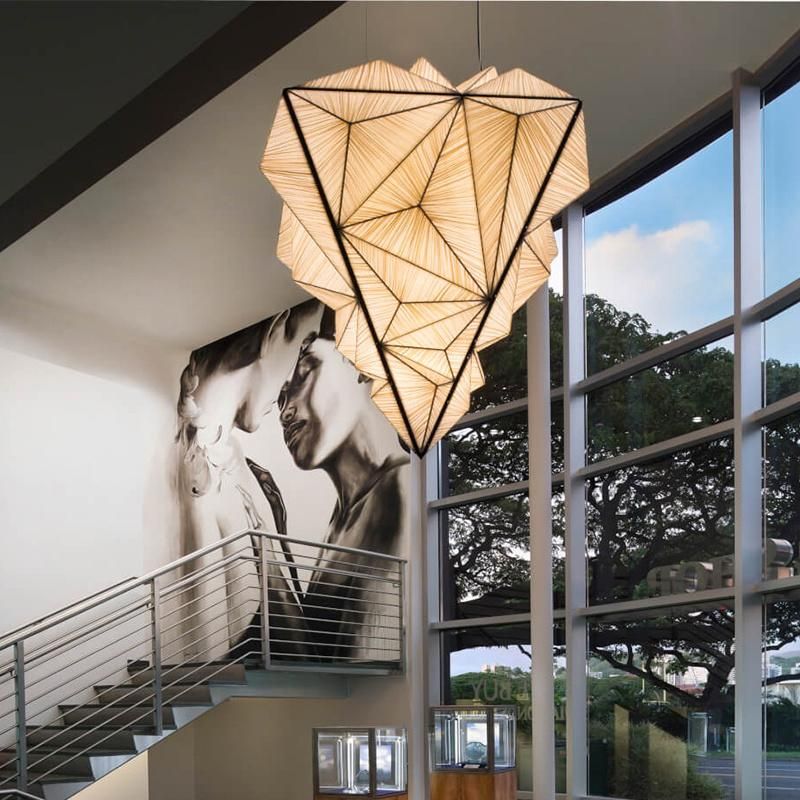 Diamond Design Modern Chandelier Mall Lobby Exhibition Hall Pendant Lamp