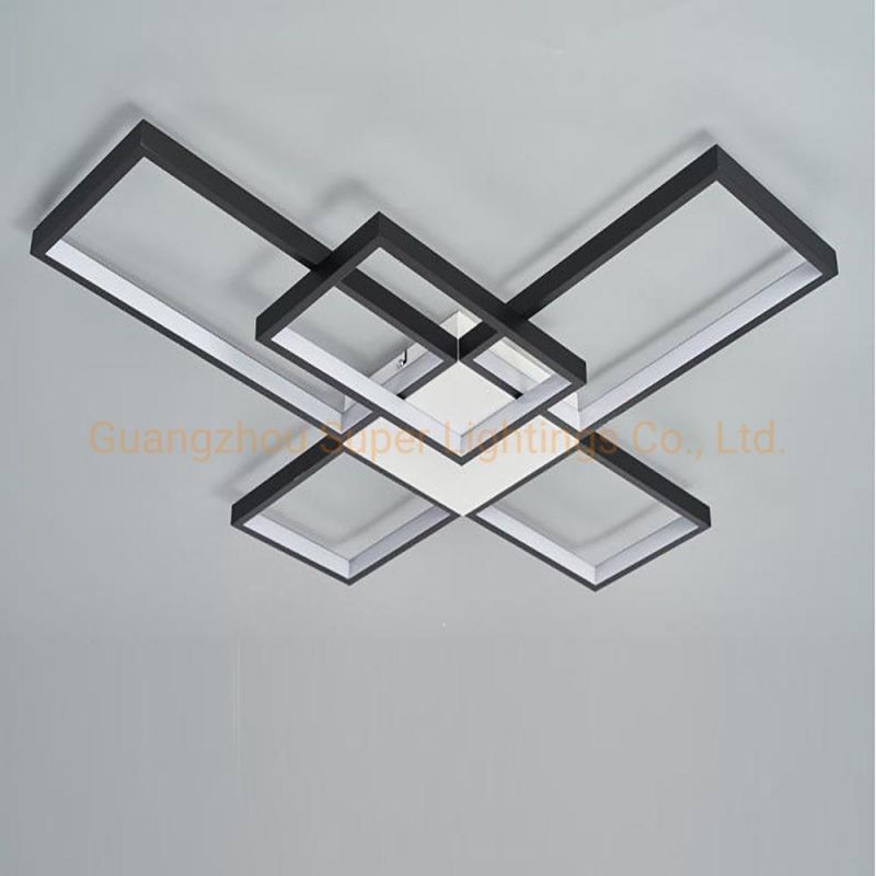 Square Light Recessed Chandelier LED Pendant Light for Living Room