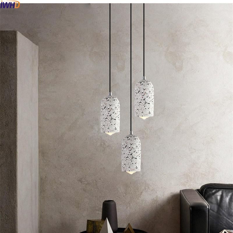 Nordic Cement Pendant Lamp Creative Trumpet Lamp Modern Long Hanging Lights for Home Decoration Pendant Lamp (WH-AP-245)