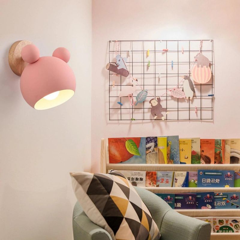 Modern Bedroom Stairs LED Light Mickey Mouse E27 Bulb Wall Lamp (WH-OR-13)