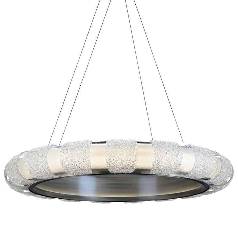 Premium Silver Crystal Chandelier Pendant Lamp Living Room Lamp Hotel Lamp