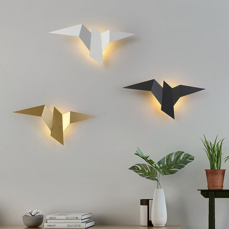 New Nordic LED Bird Wall Lamp Bedroom Decor Wall Light Indoor Modern Lighting for Home Stairs Bedroom Bedside Light Fixturesnew Nordic LED Bird Wall Lamp