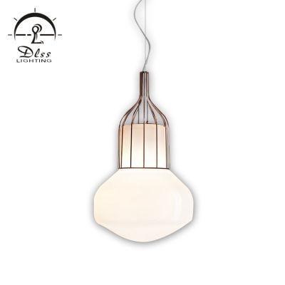Big Gold Copper Metal Glass Bulb Modern Table Floor Pendant Lamp