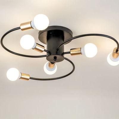 Living Room Chandelier Dining Ceiling Light Industrial Style Bedroom Lamps
