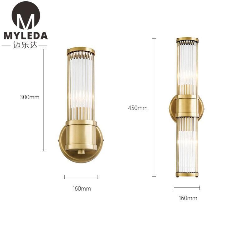 Simple Metal LED Wall Sconce Light for Bathroom Mirror Light