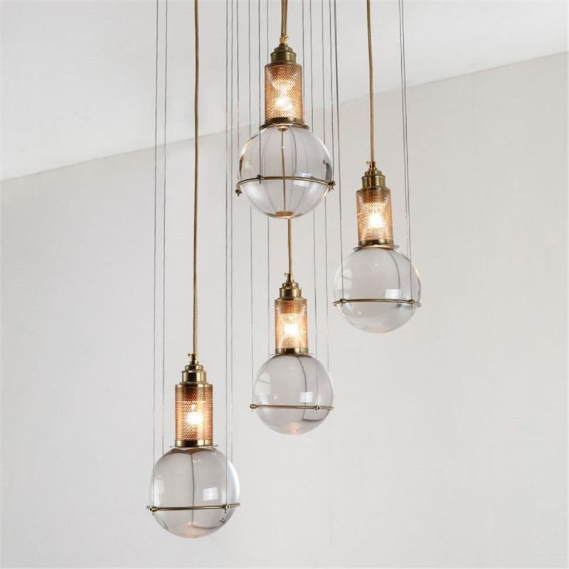 Modern Hanging Beautiful Globe Blown Glass Pendant Lights