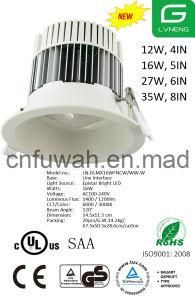 LED downlight new design bright low 12 16 27 35w energy sav 120dgr CE ROHS TUV GS EMC SAA UL