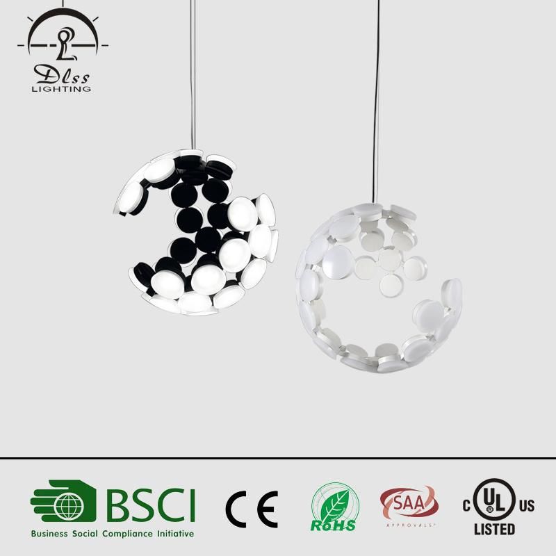 Metal Acrylic LED Light Source European Style Decorative Pendant