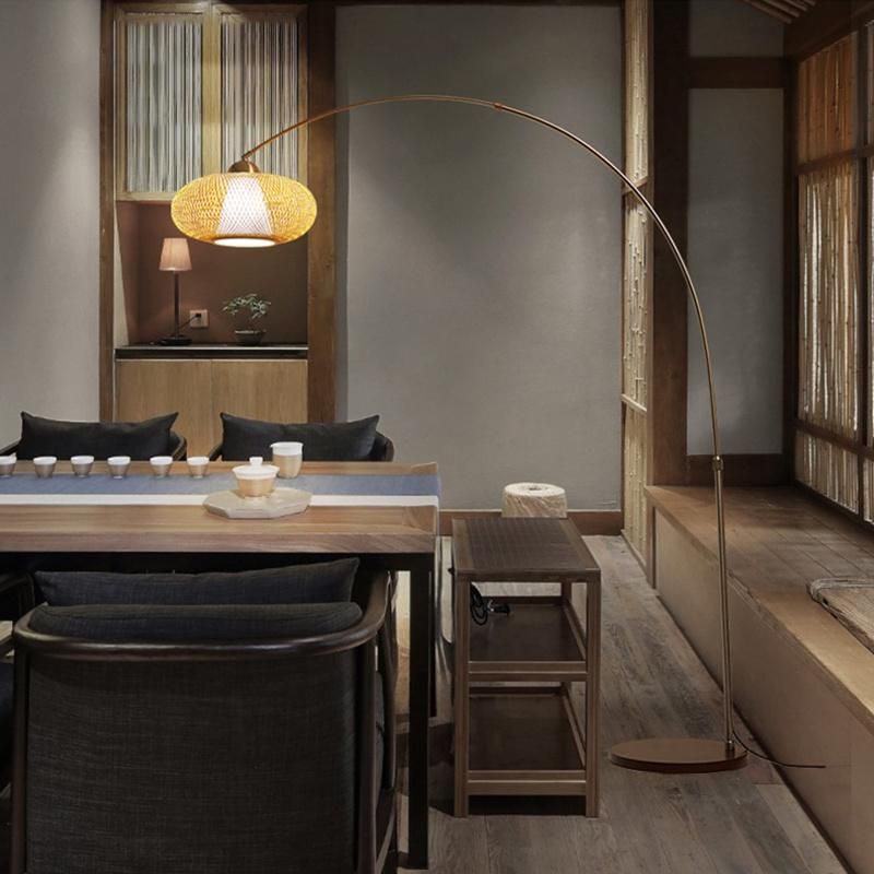 Fishing Lamp Living Room Tea Room Floor Lamp Chinese Style Floor Lamp
