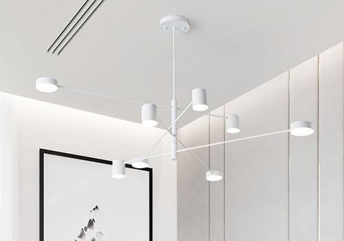 Modern Fashion Black Gold White LED Ceiling Suspended Chandelier Light