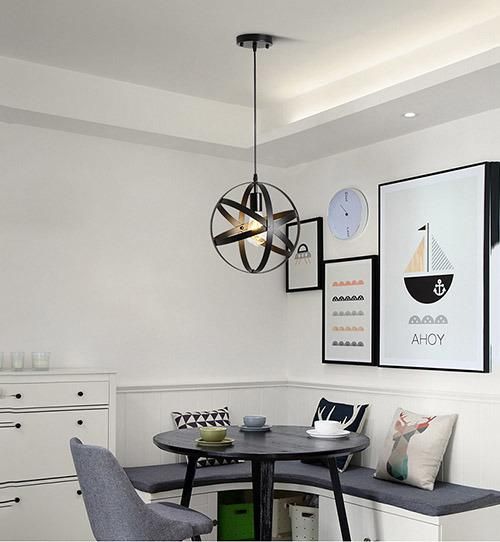 Modern Pendant Lamp with E27 Aluminium Frame for Home Decoration