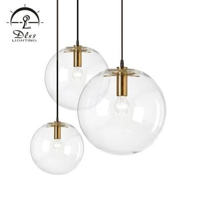 Modern Glass Selene LED Copper Indoor Pendant Light