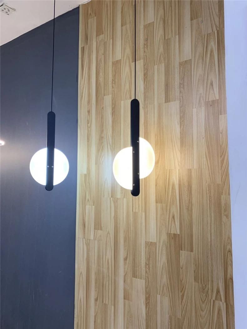 Nordic Black Pendant Light Bedside Kitchen Modern Trumpet Lamp Bedroom Bedside Hanging Lamp Pendant Lamp (WH-AP-205)