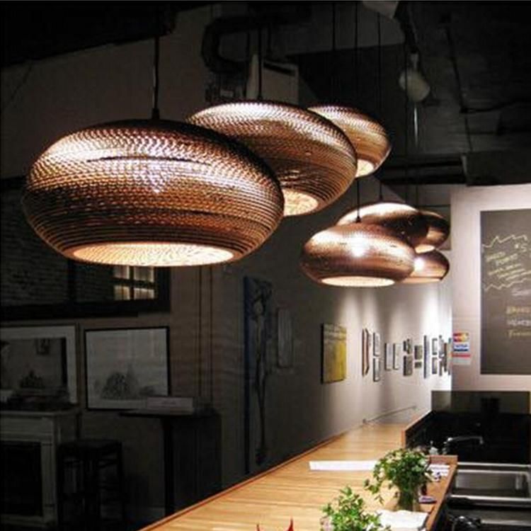 Countryside Ribbon Cotton Pendant Light for Kitchen Bedroom Coffee Shop Lighting Fixtures (WH-WP-13)