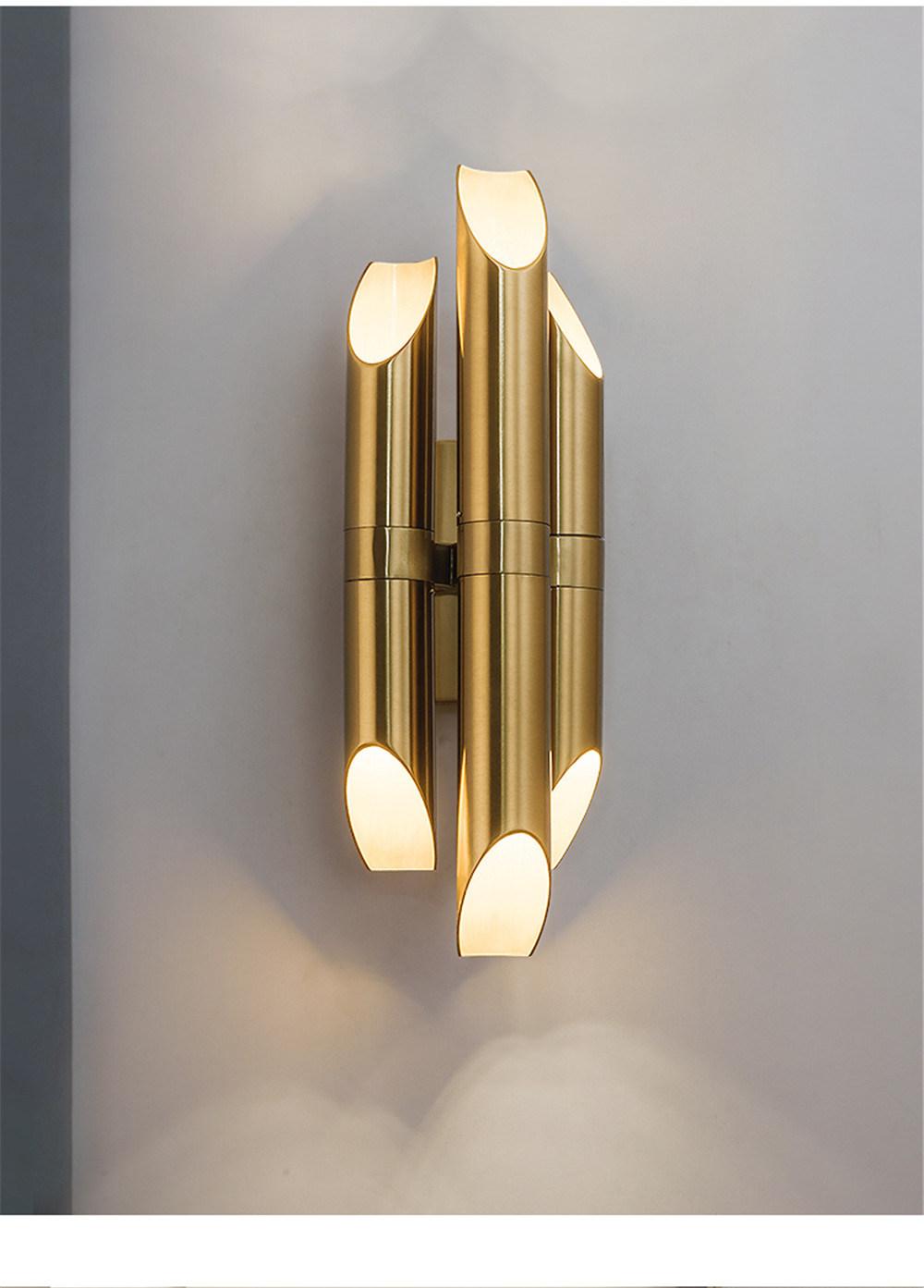 Wall Lamp Post-Modern Minimalist Golden Wall Lamp Hotel Living Room Creative Light