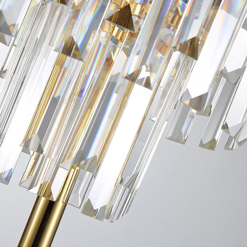 Modern Crystal Floor Lamp Stand Lamp for Living Room Reading Bedroom Standing Lamp (WH-MFL-81)