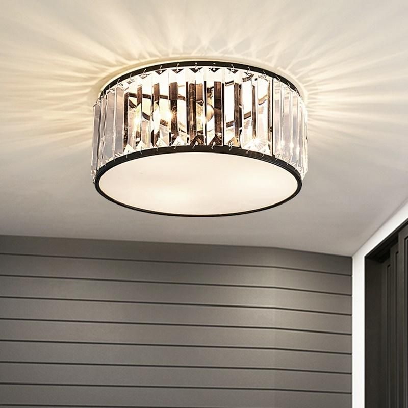 Modern LED Ceiling Lights Crystal Living Room Decor Creative Black Chandelier Lamp (WH-CA-98)