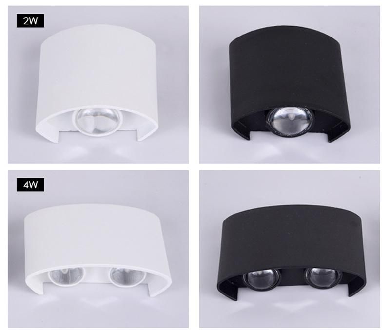 LED Outdoor Wall Lamp Industrial White Wall Light Modern Black Wall Light Rainproof IP60