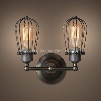 Vintage Cage Style Wall Hanging Lighting Retro Wall Lamp for Edison Bulb