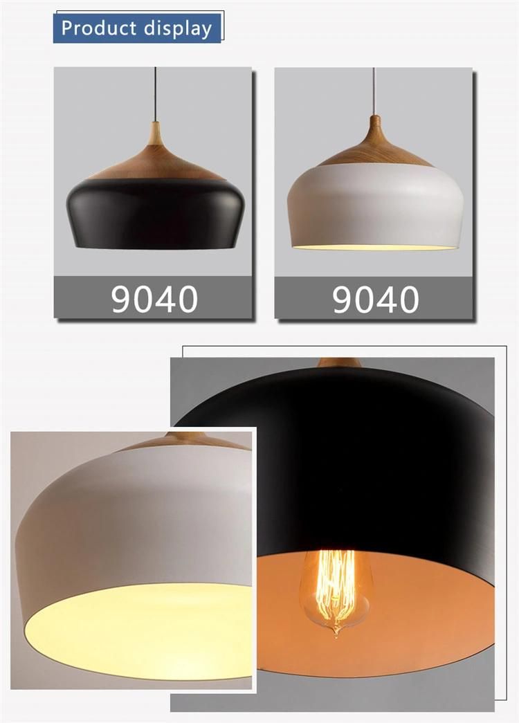 2019 Hot Sales Simple Aluminum Wood Pendant Lights Hanging Lamp