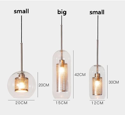 Modern Pendant Lamp for Home Lighting with Glass to Restaurant Decoration Lamp