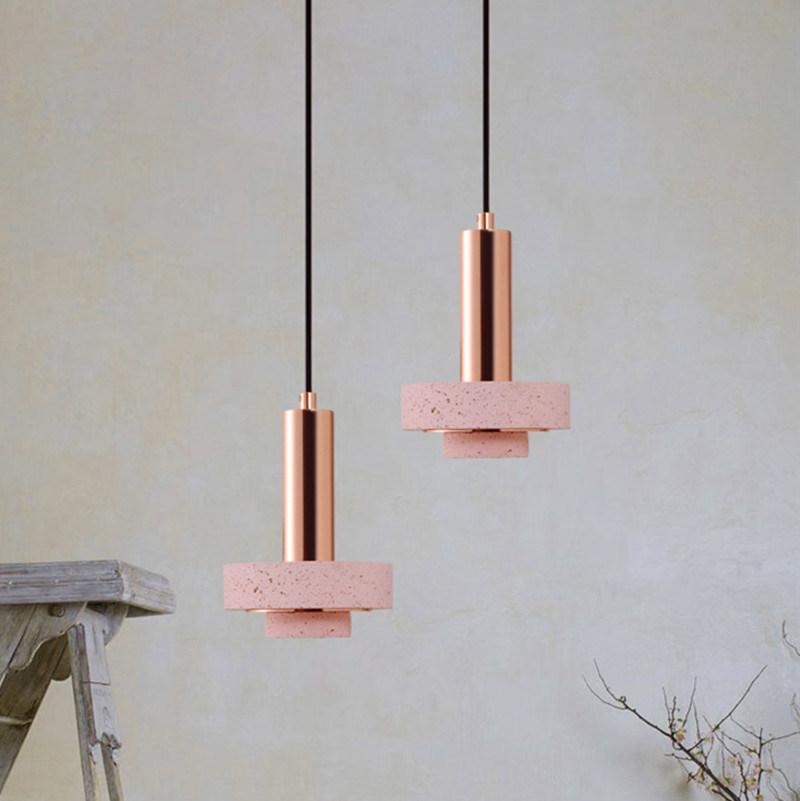 Marble Glass Pendant Lighting Dining Room Loft Deco Terrazzo Print Stone Pendant Light (WH-AP-342)