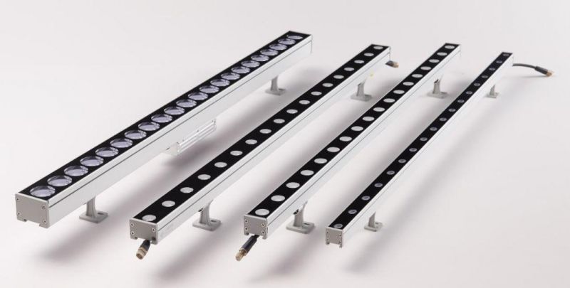 LED 24W Linear Bar Light, LED Wall Washer Light with Us Plug, IP65 Waterproof, Wall, Bridge and Billboard, Super Bright 2400 Lumens, 3000K Warm White