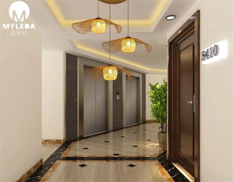 Chinese Style Metal Bamboo Cage Iron Pendant Lamp