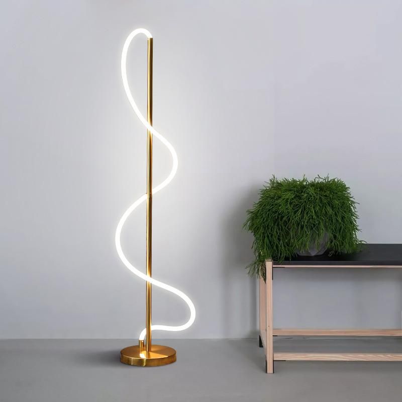 Floor Lamp Extremely Simple Light Luxury Modern Simple Creative Line Bedroom Living Room Floor Lamp (WH-MFL-103)