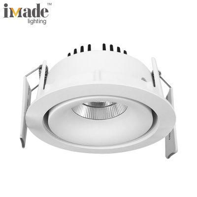 OEM ODM 13.9W Dimming 3000K 1558lm LED Recessed Ceiling Round COB LED Downlight