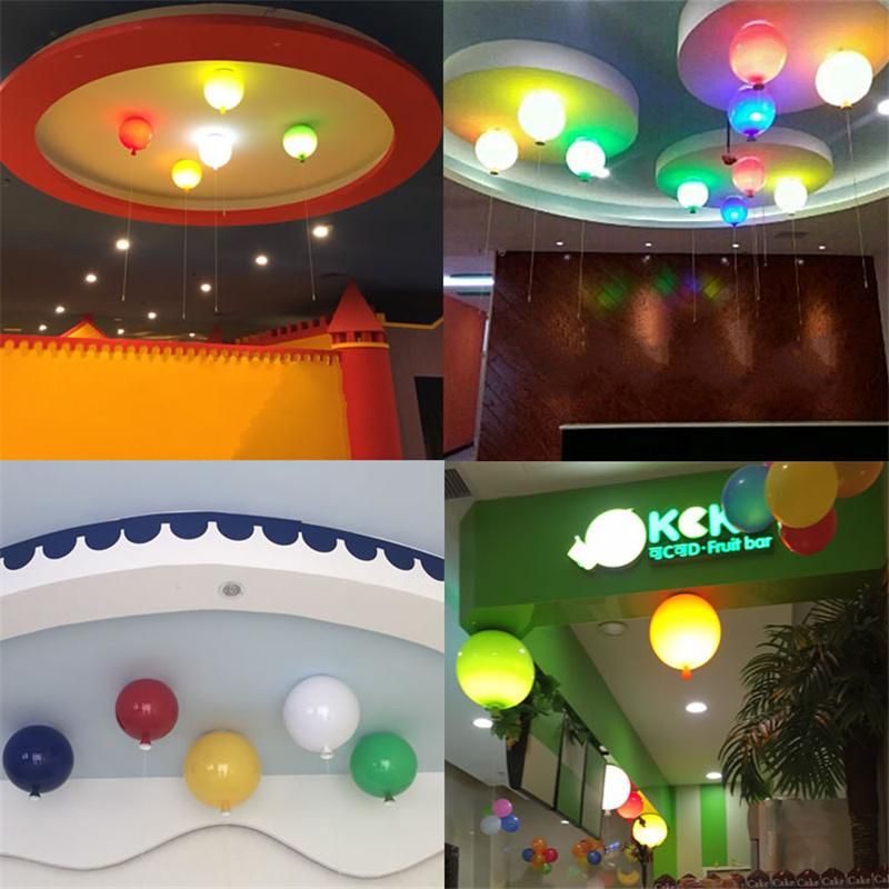 Modern 5 Colors Kids Acrylic Ceiling Light Fixtures Kids Room Home Decor Children Balloon Lamp (WH-MA-161)