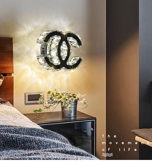 Hotel Modern K9 Crystal Wall Lamp for Room Decoration