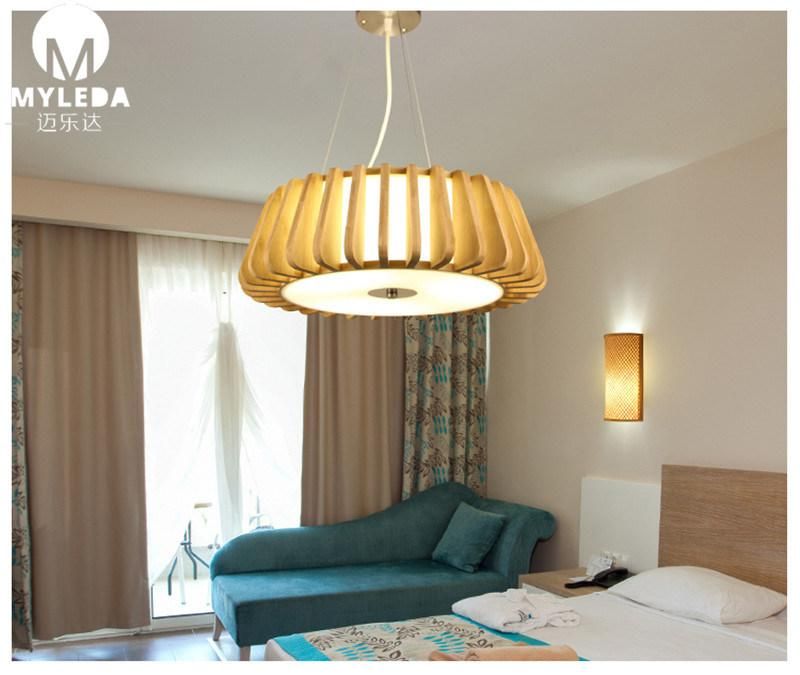 Handmade Bamboo Lampshade Pendant Chandelier Light for Home Restaurant Bar