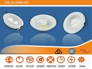 20W Indoor Aluminum and Nano-Plastic Material LED Dimmable Downlight