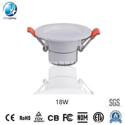 Ce SAA Commercial Lighting Fixture Dali Dimmable IP44 Ceiling Recessed Retrofit SMD LED Downlight