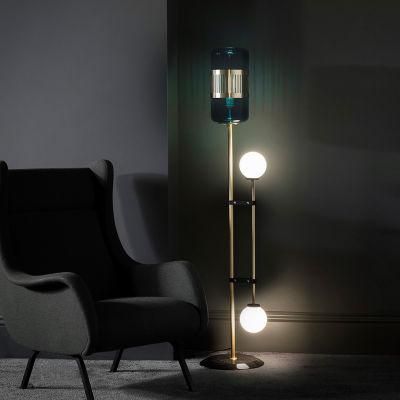 LED Living Room Standing Lighting Nordic Hotel Deco Floor Lights Home Luxury Copper Fixtures (WH-MFL-36)