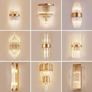 Luxury Post Modern Crystal Glass Wall Lamps for Hotel Decoration